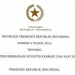 Inilah Inpres Terkait Percepatan Pengembangan Industri Farmasi dan Alkes