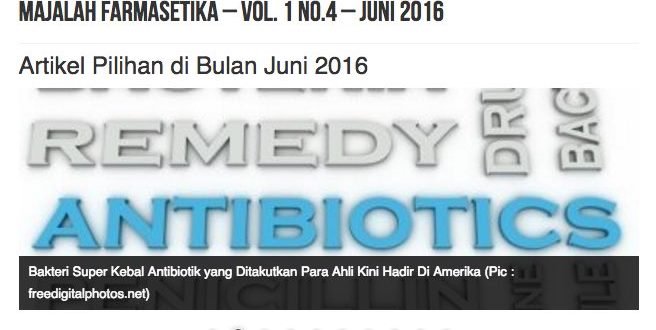 majalah farmasetika