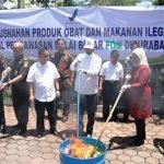 BPOM Musnahkan 10,7 Miliar Rupiah Obat dan Makanan Ilegal