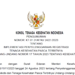 Berlaku 4 September, KTKI Rilis Cara Memperoleh STR Seumur Hidup